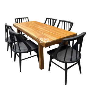 The Teak and Walnut Dining Table