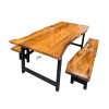 The Ilé Dining Set - Dining Table and Bench Chairs